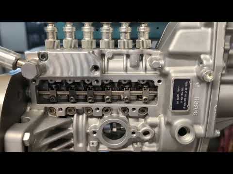 Mercedes-Benz OM606 EDC Injection Pump on Test Bench