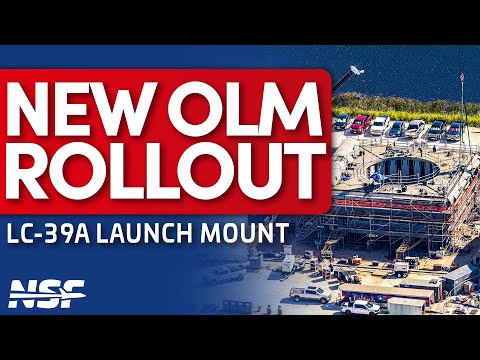 SpaceX Rolls OLM for 39A Starship Pad