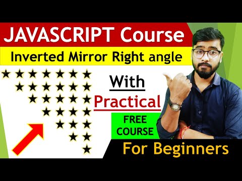 JavaScript Star Pattern Program| Inverted Mirror Right Angle | JavaScript Tutorial