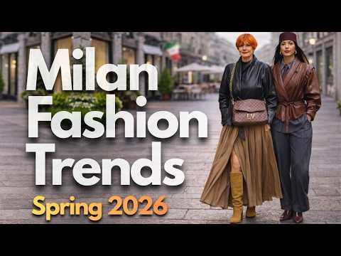 🔥Hot Milan Spring 2026 🌷Trendy Street Style, March Must-Have Looks & Elegance Italian Street Fashion