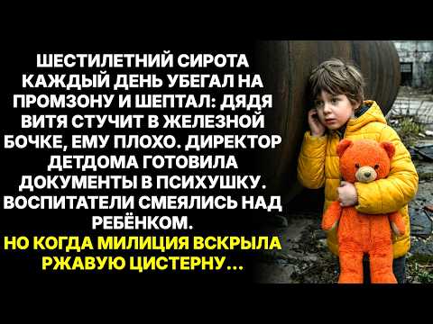 Там кто-то есть в бочке!  твердил сирота. Взрослые не верили. А когда вскрыли цистерну, все онемели…