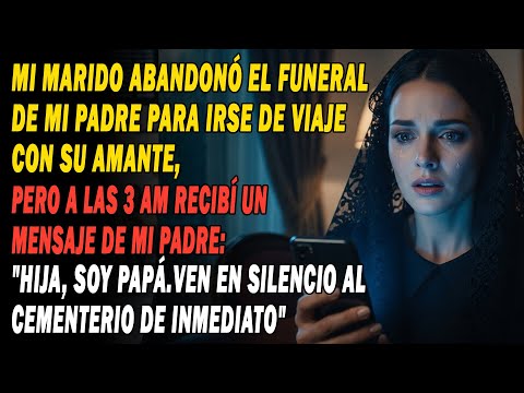 💔Mi Marido Dejó El Funeral De Mi Padre Para Irse Con Su Amante, Pero A Las 3 Am Papá Me Escribió📱 🤫