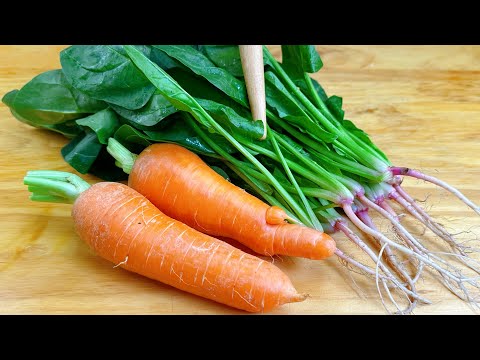 I make it every weekend! I learned this Spinach Carrot recipe at a China restaurant! Delicious!