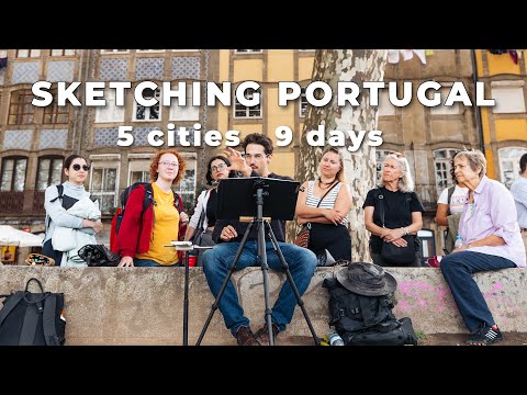 Portugal Sketching Retreat, A Week of Sketching Across Five Cities