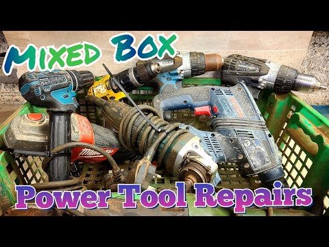 Repairing another Mixed box of broken Power Tools, plus a few Instfixes.