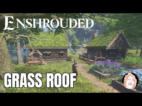 Enshrouded build -a fun starting base with grass roof, building guide