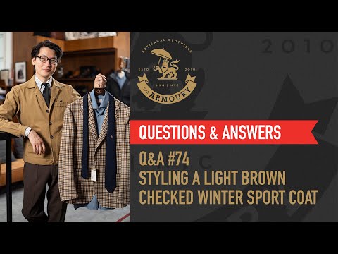 Q&A #74 How to Style a Light Brown Checked Jacket