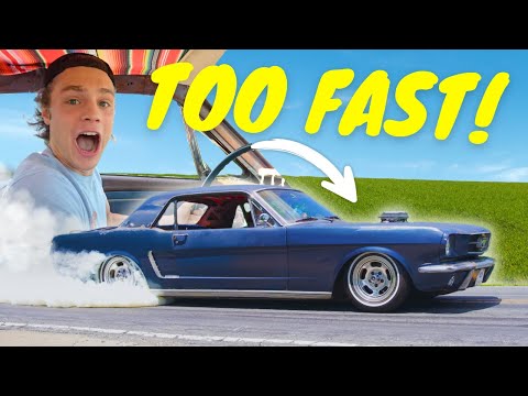 My Slammed/Supercharged '65 Mustang is TOO FAST! (Blueberry Grows Balls PT.2)