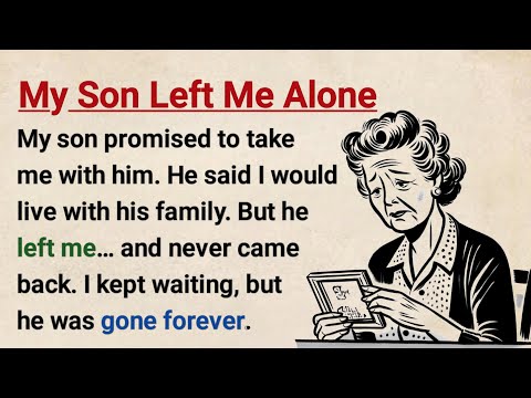 Learn English with Stories ⭐ My Son Left Me Alone | Level 3 English Listening & Speaking Practice