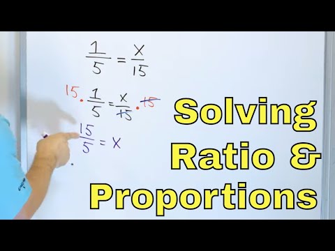 Solving Ratio & Proportion Problems - [6-3-7]