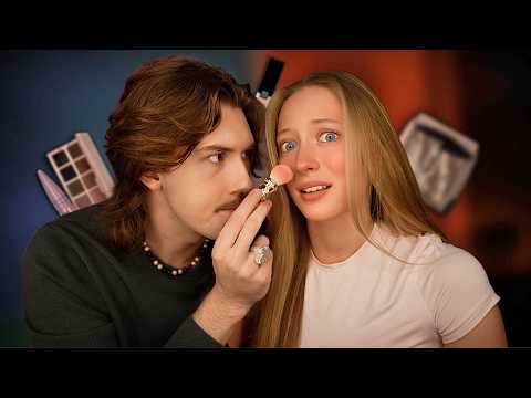 Cooper TRIES To Do My Makeup