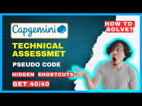 #2 Get 40/40😍 || Capgemini Pseudo Code Questions 2025 || Capgemini Technical Assessment