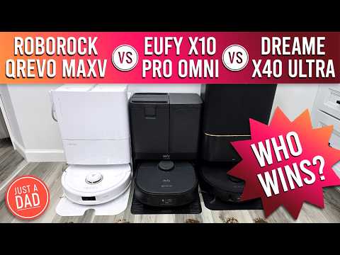Roborock QRevo MaxV vs Eufy X10 vs Dreame X40 Robot Self-Emptying Vacuum & Mop COMPARISON  Who WINS?