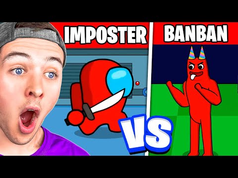 Reacting to AMONG US vs GARTEN of BAN BAN 6!
