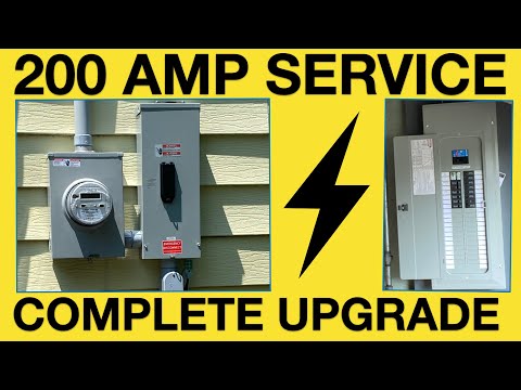 Completely upgrading an existing 120/ 240V electrical service to 200 AMPS