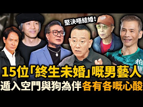 佢哋點解堅決唔結婚？港圈15位終生未婚嘅男藝人！有人遁入空門，有人養狗為伴⋯⋯一生冇仔冇女，各有各嘅心酸！#未婚藝人 #林保怡 #魯振順
