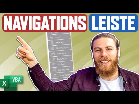 Moderne Navigationsleiste mit Hamburger Menü in Excel erstellen (+ kostenloser Download)