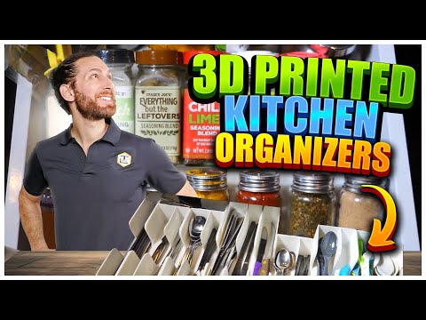 9 TOP 3D Printed Organizers for Your Kitchen
