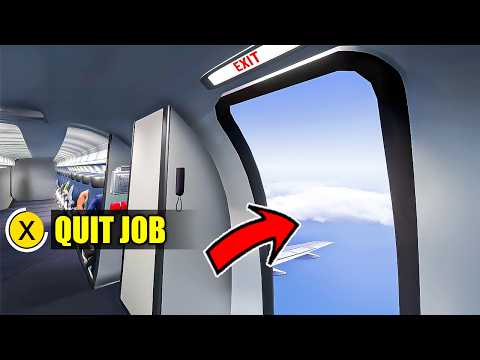 I opened the emergency door on an airplane