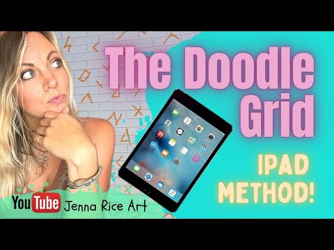How to use a Doodle Grid to Scale Your Design to a Wall the EASY way! iPad Method with Procreate2022