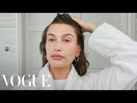 Hailey Bieber’s Quick Everyday Morning Routine | Beauty Secrets | Vogue