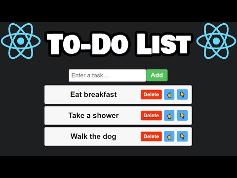 Build this to-do-list app with React! ☝