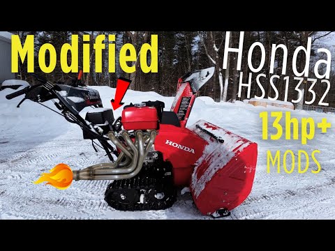 Honda HSS1332 ATD Rips Thru 24" of Deep Snow | 112 Main JET Upgrade + Chute Mods = NO CLOGS