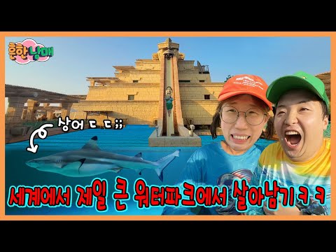 세계적인 부자 데이지의 수영장? 세계에서 제일 큰 워터파크에 가다! (두바이 2화!)