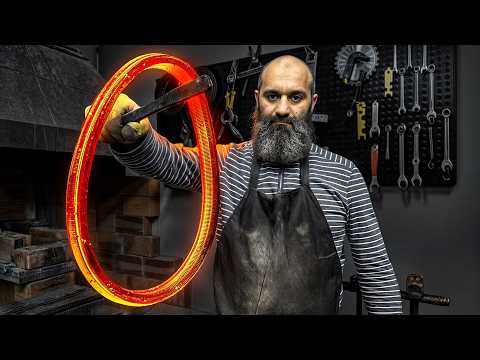 From Scrap to Masterpiece: Forging a Knife from Gearbox Steel & Antler Handle