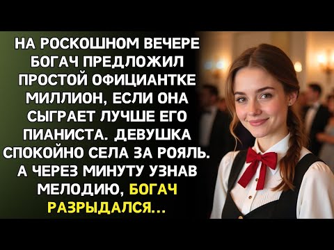 Если сыграешь лучше моего пианиста заплачу миллион! - усмехнулся миллионер на роскошном вечере…