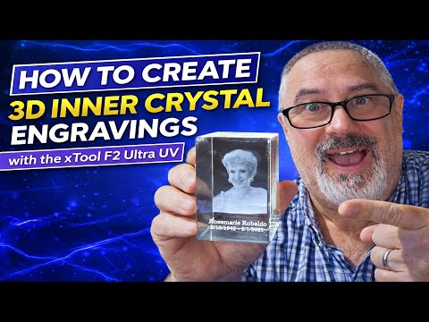 I Turned a 2D Photo Into a 3D Crystal Engraving and It's Insane