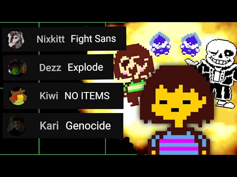 Undertale, but YouTube Chat Destroys The Game...