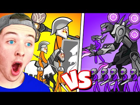 BECKBROS React To MEDIEVAL vs FUTURE STICK WAR!