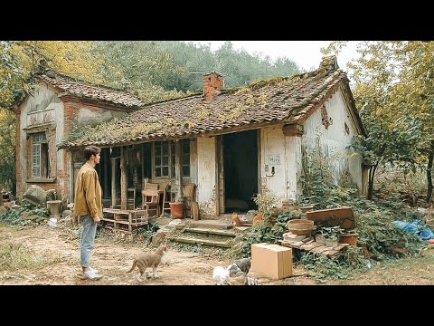 Young Man Revived His Parents' Old House and Turned the Backyard into a Beautiful Garden