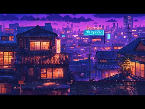 Tokyo Night Therapy 🌙 Rainy Lofi Beats to Reset Your Mind • Live Stream by The Japanese Town