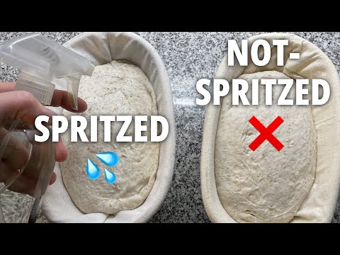 The SPRITZING Your Bread Dough with WATER Experiment, Surprising!