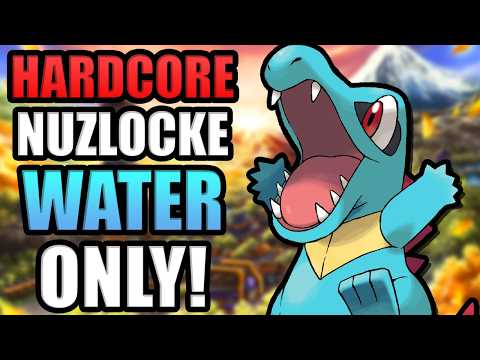 Pokémon HeartGold Hardcore Nuzlocke - Water Types Only! (No items, no overleveling)