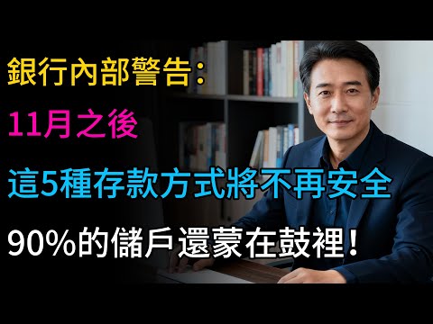 銀行內部警告：11月起，這5種存款方式將不再安全！90%的儲戶還蒙在鼓裡！#銀行 #存款 #理財 #經濟 #儲蓄 #定存