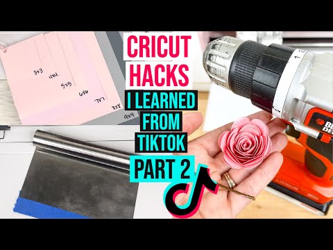 TIKTOK CRICUT HACKS PART 2