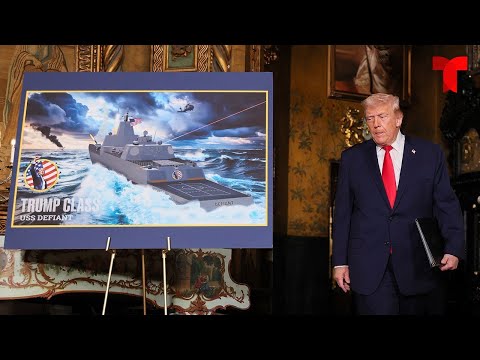 Trump announces plans for new Navy ‘battleship’ as part of a ‘Golden Fleet’ | Telemundo English