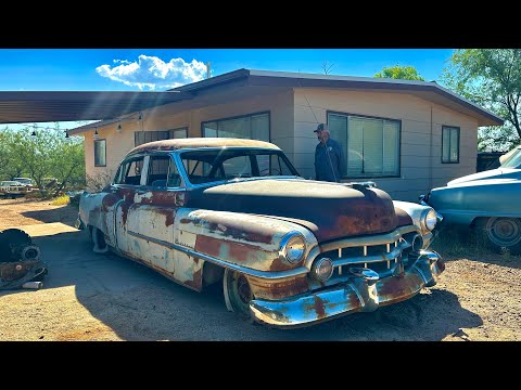 1950 Cadillac sitting for 42 YEARS! will it run & drive?