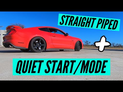 Straight Piped MUSTANG GT w/ Quiet Start!! [How Quiet??]
