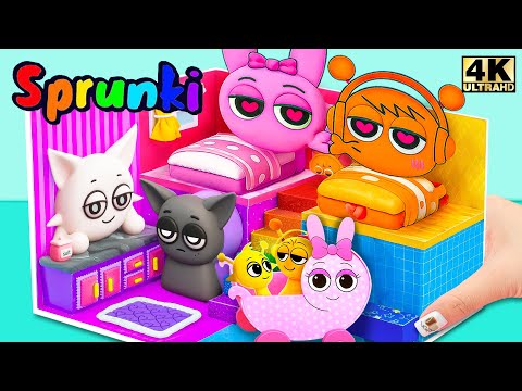 Incredibox Sprunki 🏠✨ DIY Cardboard SPRUNKI House For Newly Married Sprunki 💖Paper DIY | Gamebook