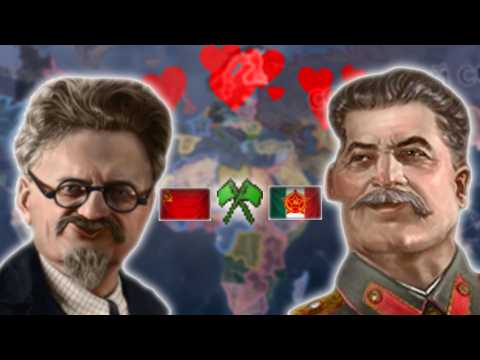 How to unite Stalin and Trotsky into 1 alliance in Hoi4?🤔
