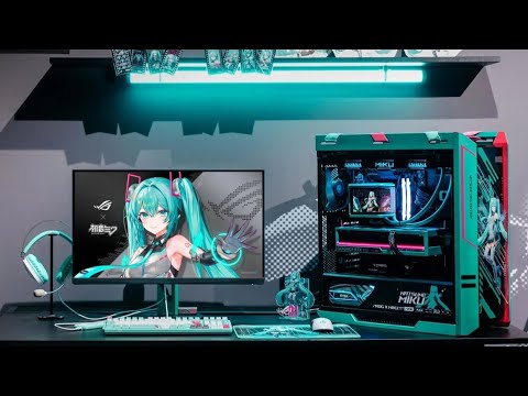 ROG Hatsune Miku Gaming Pc Build! | AMD Ryzen 9 9950X3D + RTX 5080 | Helios Miku