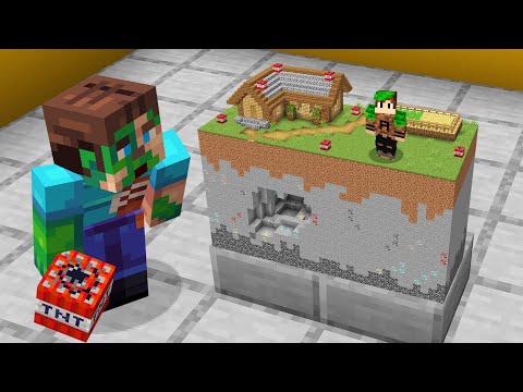 I Trapped My Friends in a TINY Minecraft World