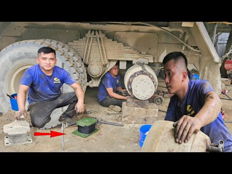 120 minutes to replace spring pillow for Howo 6x4 truck - Signs and solutions