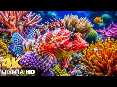 Underwater Wonders 4K | Marvel at Sea Animal in The Best 4K Aquarium 🐳 Ocean Relaxation Film #5