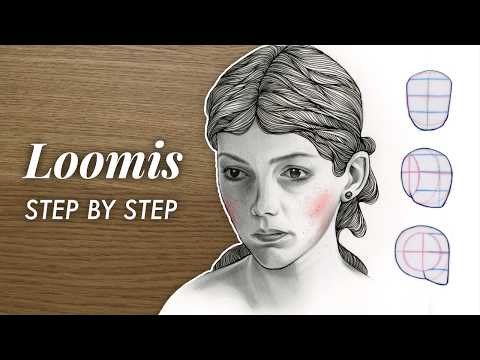 HOW TO USE the LOOMIS METHOD for drawing better faces | Step by Step Tutorial