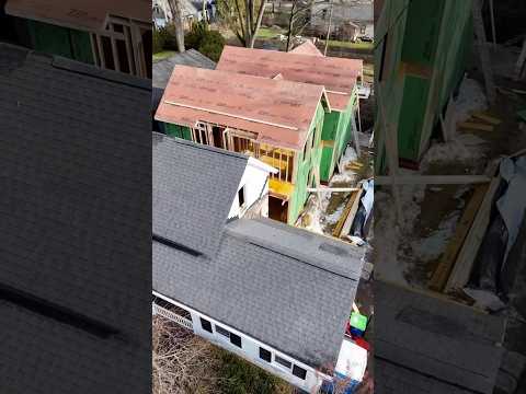 Massive transformation over at our Chagrin Falls addition + renovation project.